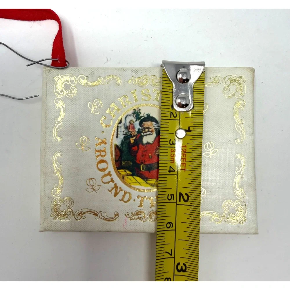 Kurt S Adler Christmas Around the World Miniature Book Ornament Santa 1979